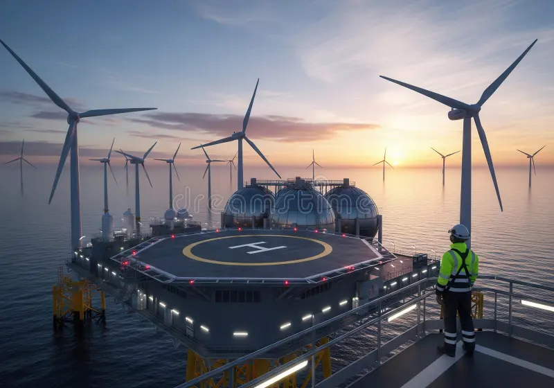 un ingenieur se tient sur l heliocoque d une centrale electrique surplombant lever de soleil epoustouflant emplacement 393501152 actingconsulting.com